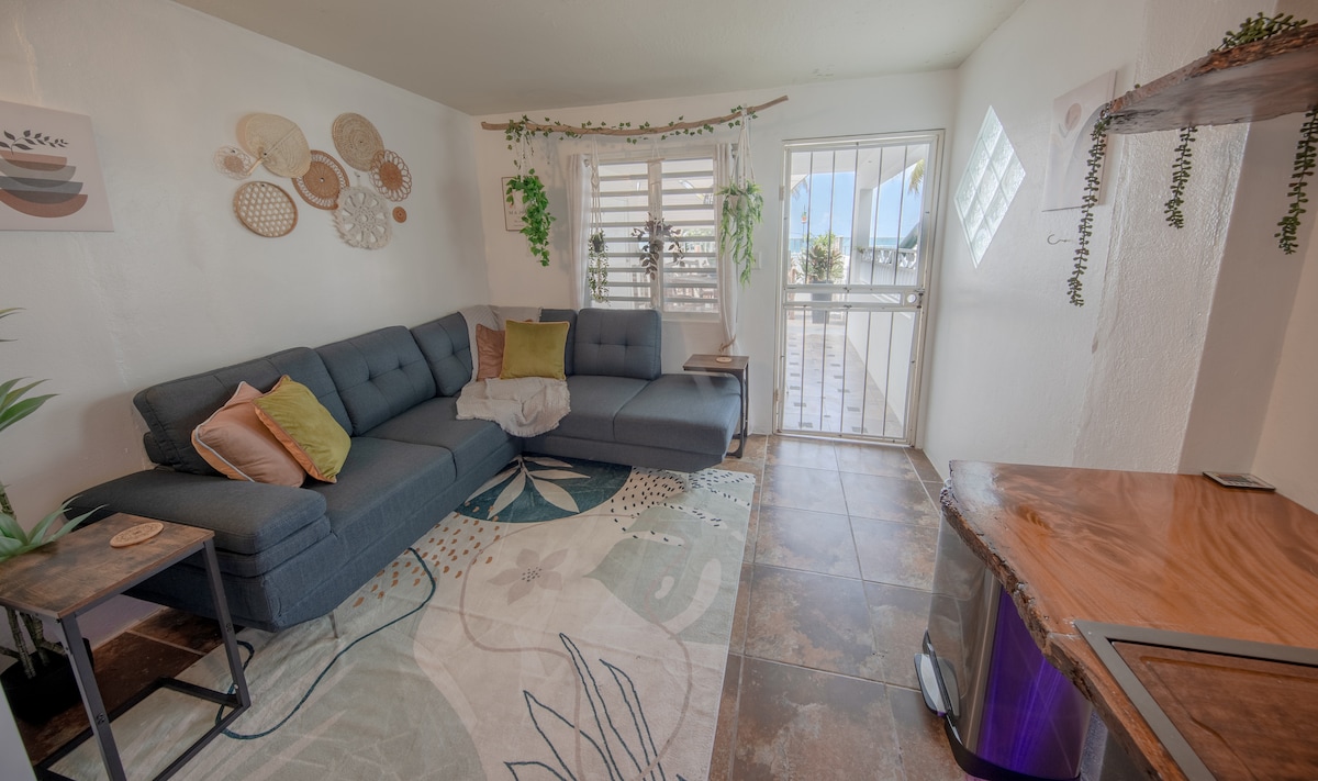 Sala de estar del primer piso del apartamento B.