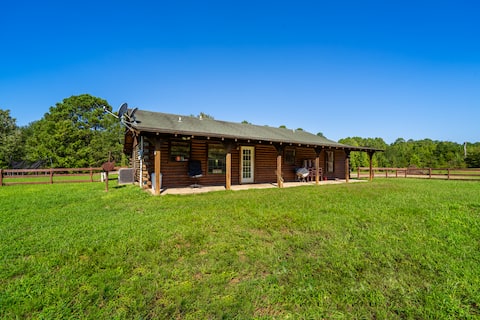 The cabin on 18 acres (near Lake Cherokee).