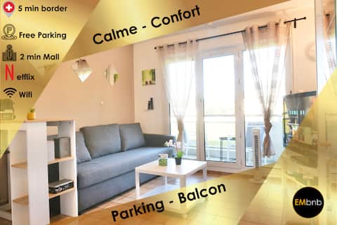 EMbnb | Cozy Studio at the Foot of Mont Salève