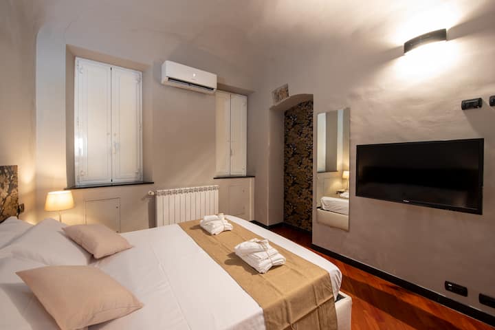 Dormitorio doble con TV de 40 pulgadas, Netflix, Prime Video y YouTube incluidos.