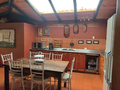 Spacious cabin with two bedrooms and a loft.
