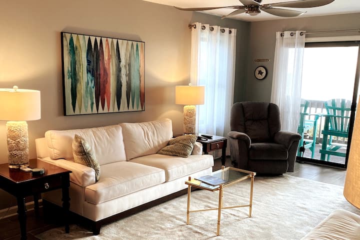 Relaxing Oceanfront Condo W/ Private Beach Access - North Topsail Beach, NC