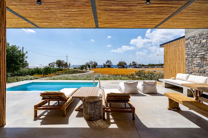 Leri – Akra Grammeno Beachfront Villa with pool