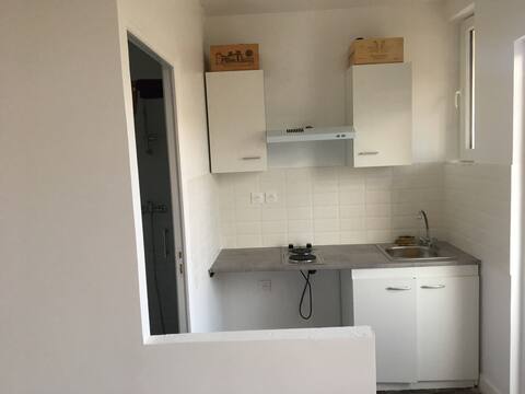 refurbished studio.