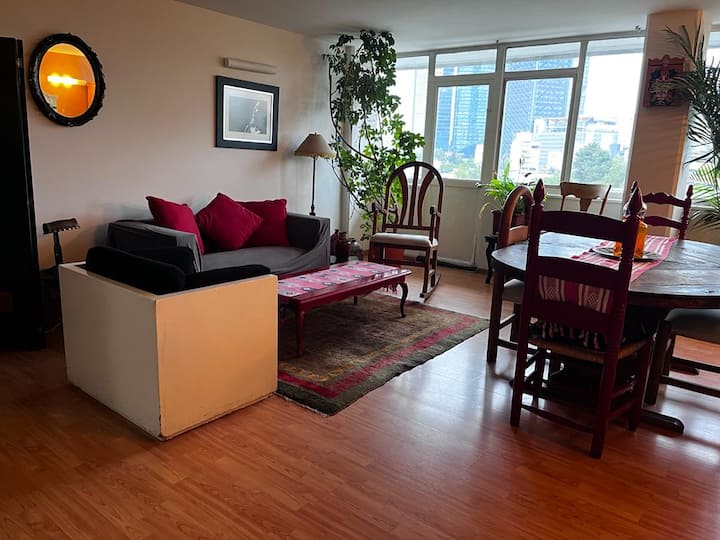 Cozy sunny mexican style at Condesa w/amazing view Serviced