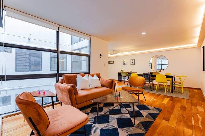 Stylish Apt near Reforma: Private Rooftop/Jacuzzi gallery image 3