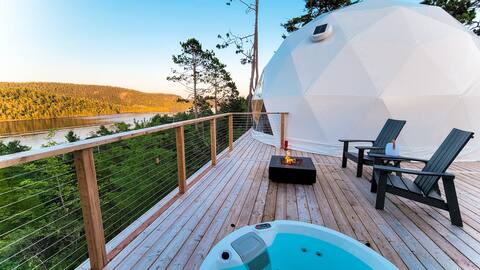 Luxury Glamping Dome 2 - Nalu Retreat & Nordic Spa
