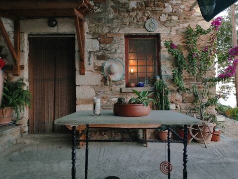 The stone house by the sea.