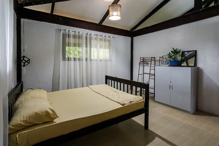 Clean, well-ventilated and spacious rooms for family and friends.