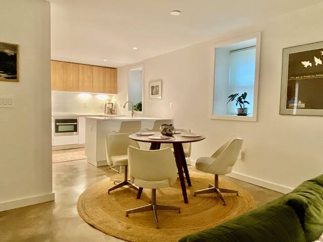 All new 2-bedroom garden apartment on great block.