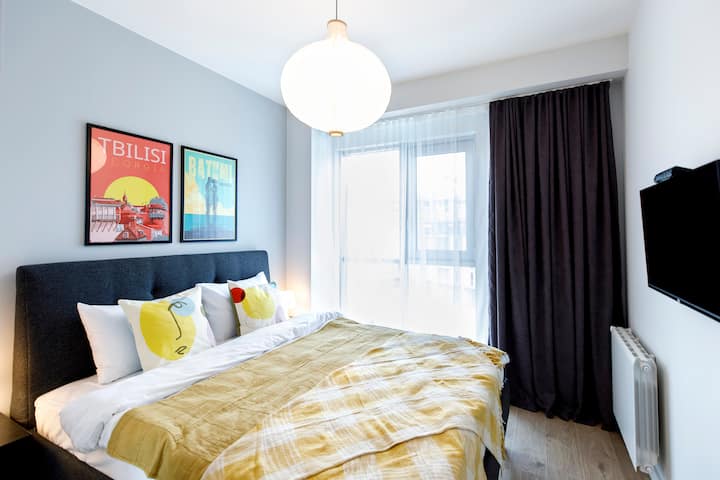 Vanilla-just Built, 1bd, Free P, 24/7 Security - Tbilisi