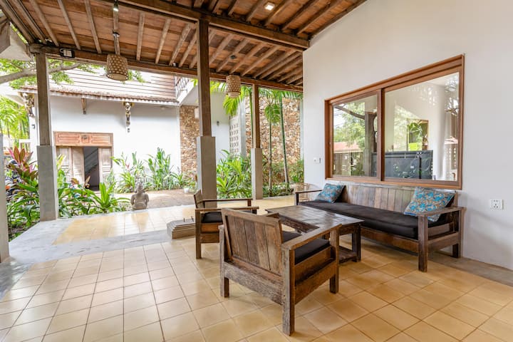 Big Wooden Tropical Home Big Private Pool & Garden - Cambodge