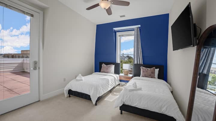 غرفة النوم رقم3 || مع مدخل خاص إلى الشرفة رقم2.