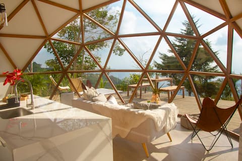 Luxury Family Dome with Panoramic View, Minca