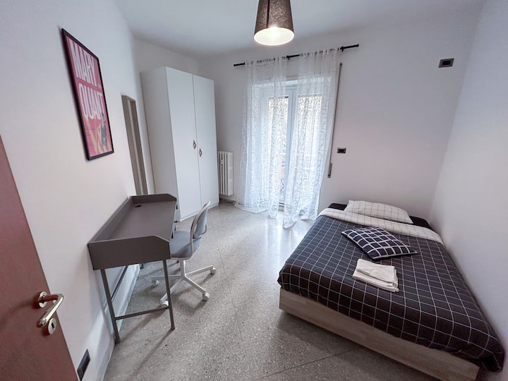 Second room with access to the second balcony. Bed is 120cm X 200cm