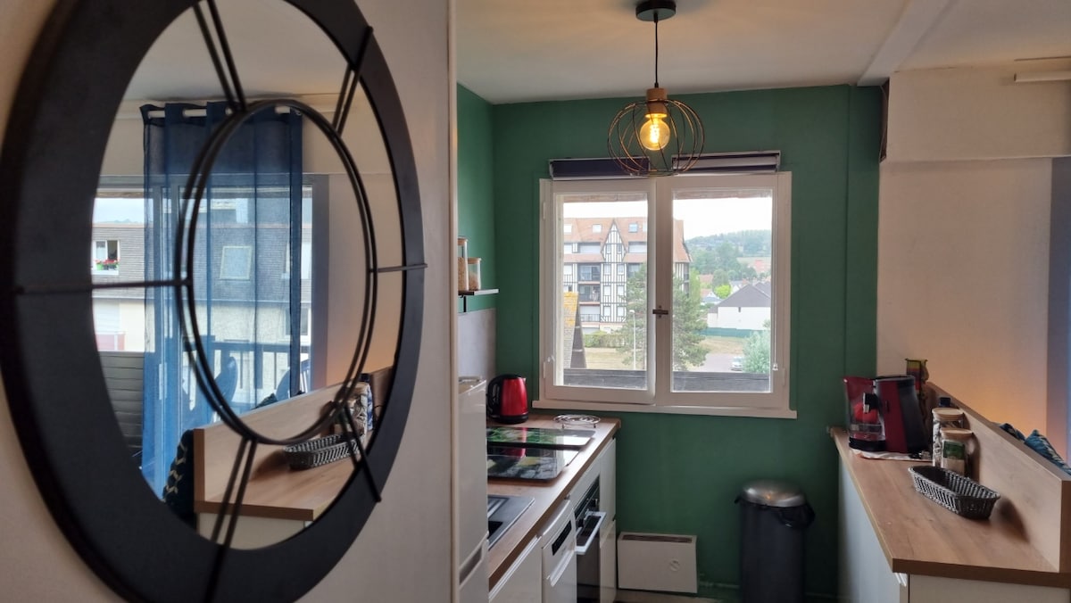 Top Airbnb: Beautiful apartment 90 m from the beach and private parking in Villers Sur Mer