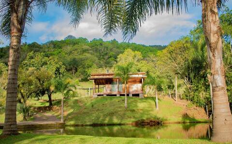 Chalet with gorgeous river view.