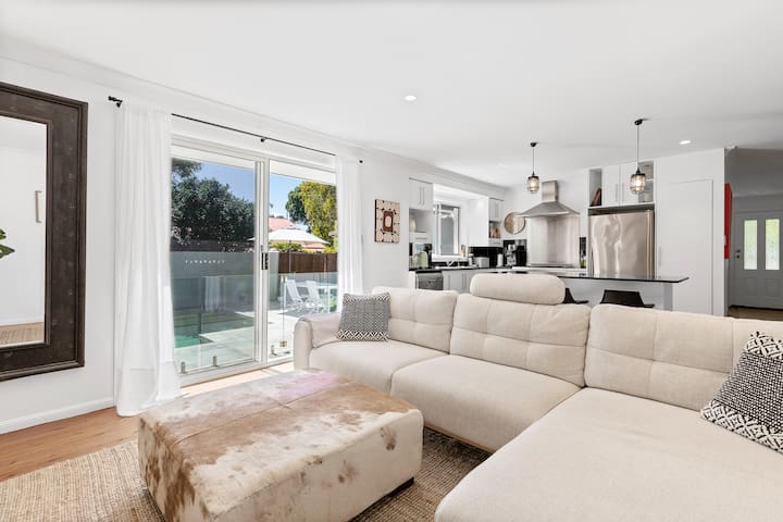 Coastal 4-Bedroom home with pool.