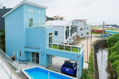 Up 9 people・Beach・Pool・BBQ・Pet・Bicycle・CI-14&CO-12