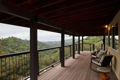 The Hangout Hideaway retreat in the woods.