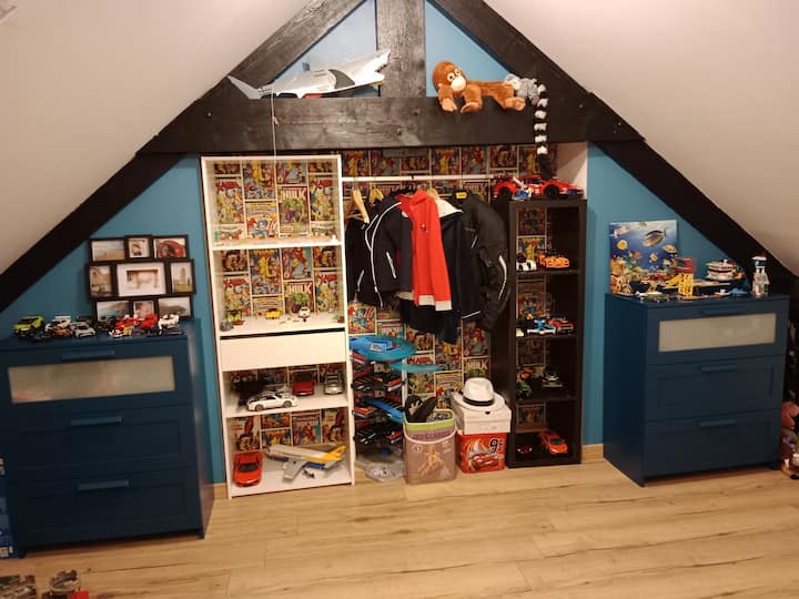 quarto no andar de cima