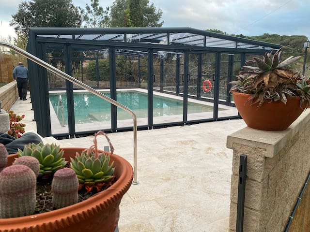 4 P Finca con piscina climatizada, jacuzzi