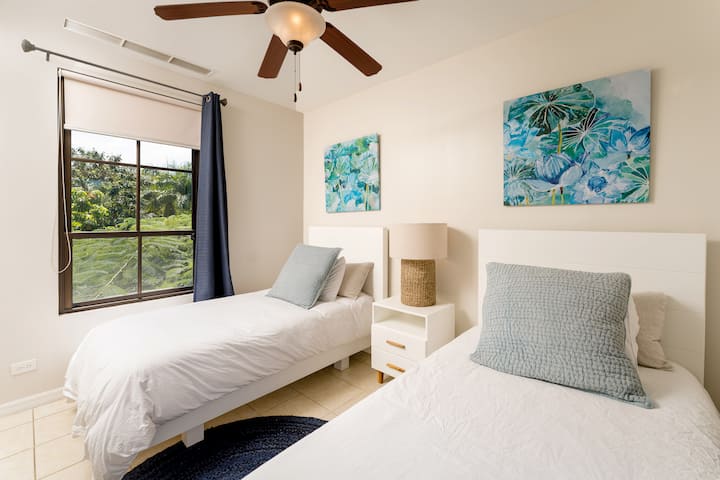 Twin Room -  bright with ample closet storage
