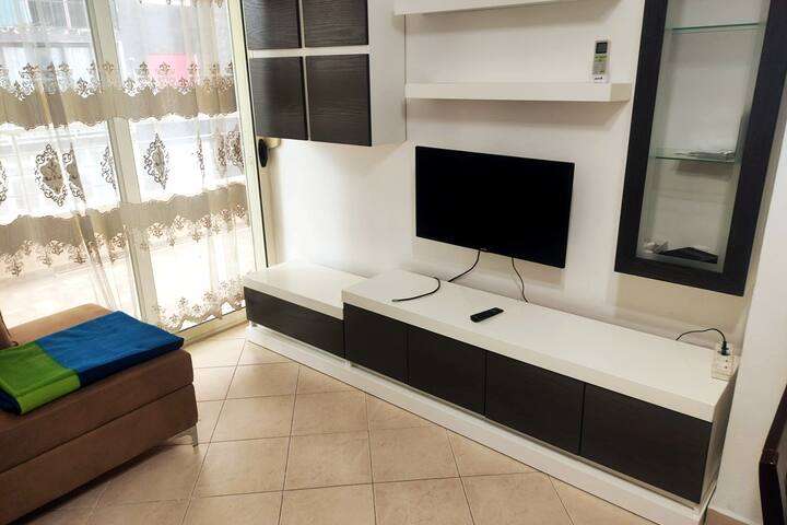 Მისაღები ოთახი გასაშლელი დივნით (2 ადამიანისთვის)