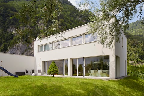 Modern Villa near private river