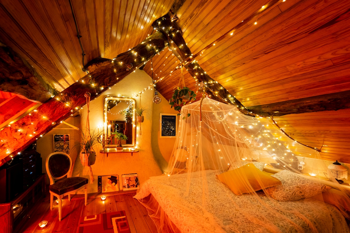 Cielo de cama estrellado✨️...Ambiente luminoso modular... ☀️✨️❤️‍