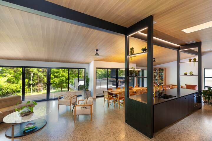 Coastal Forest Retreat with Studio, Pool & Sauna. gallery image 3