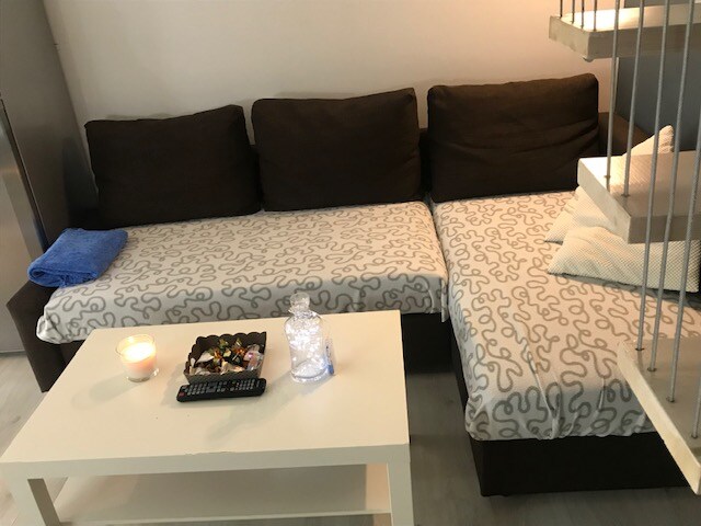 Annonce Airbnb populaire: Apartamento coqueto con cargador V.E à Hendaye