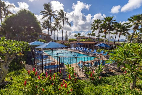 Popular Airbnb listing: Garden Island Condo - Pono Kai Resort - Kapaa, HI in Kapaa