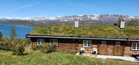 Log cabin at Verpestølen, near Ustaoset and Geilo