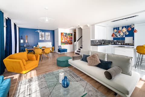 Beautiful duplex with lake view.