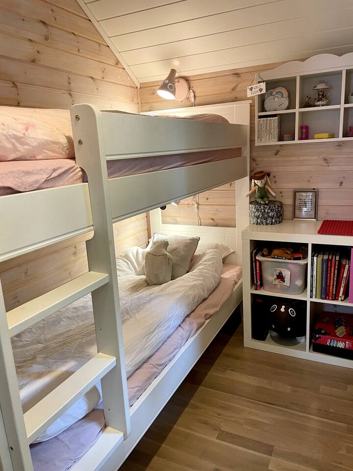 Bedroom with two bunk beds