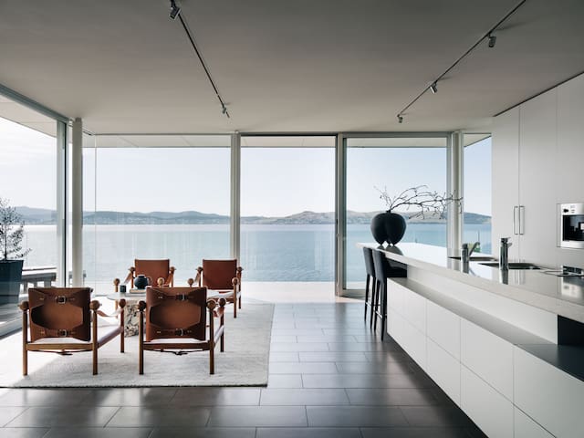 Luxury waterfront home with beach access