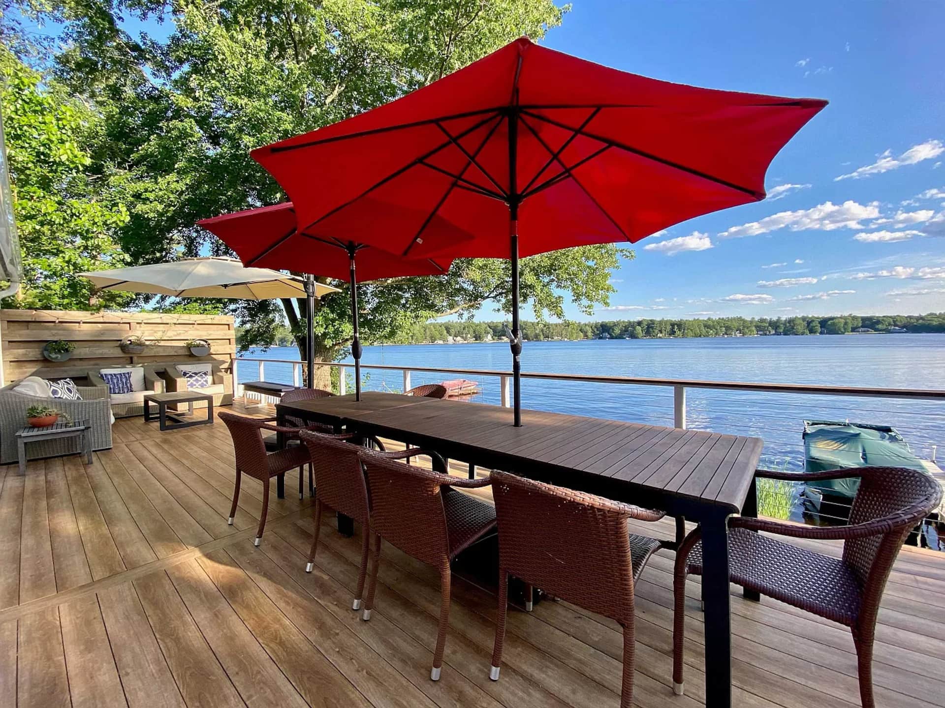 Luxury Lakefront Retreat - Private Beach, Dock & Cozy She Shed