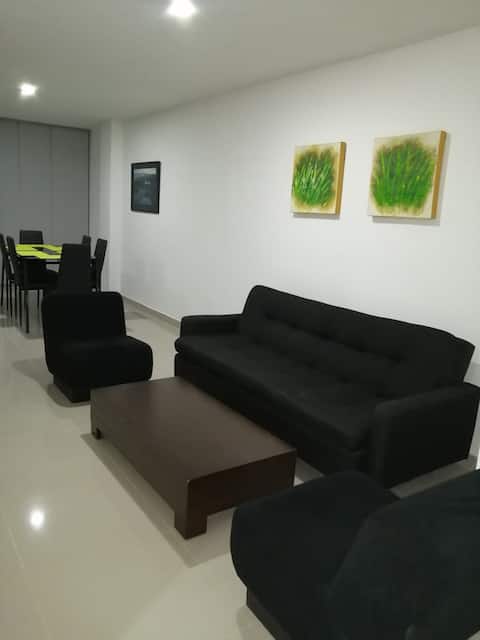 Successful Airbnb property: New apartment with private parking in Buga