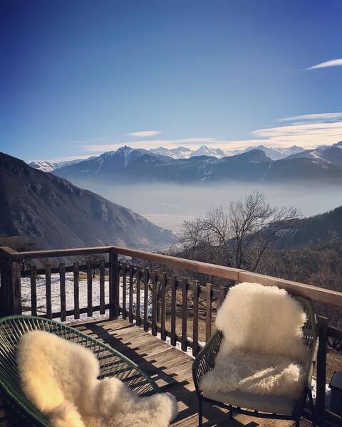 125 year old chalet with panoramic views