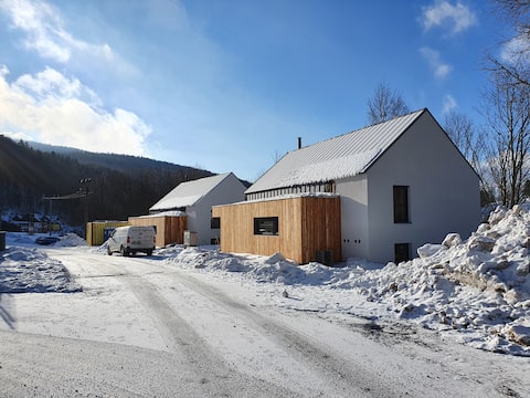 Stylish cottage with a private sauna