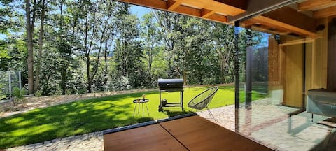 Stylish cottage with a private sauna