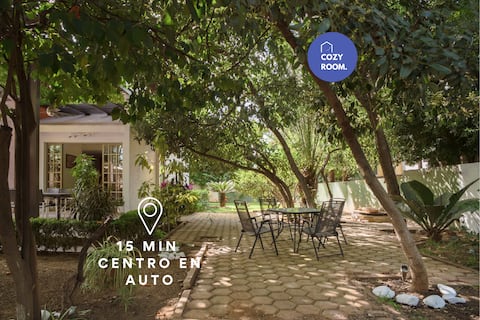 3Bdr House Quiet Zone Garden/100MB/AC/ PKG