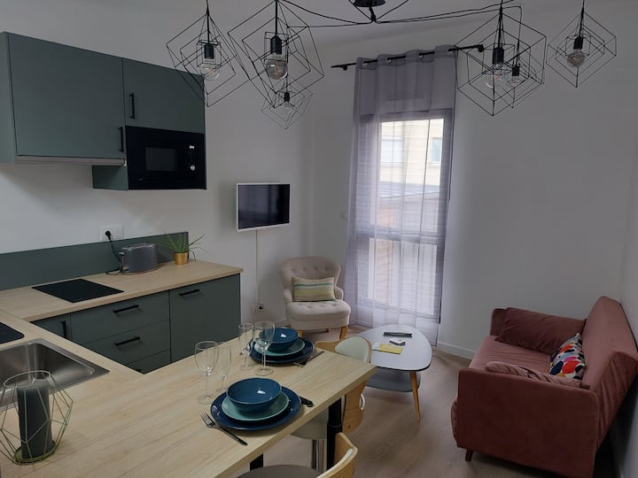 Studio Dans Quartier Calme à Rennes, 10 Min Gare - Rennes