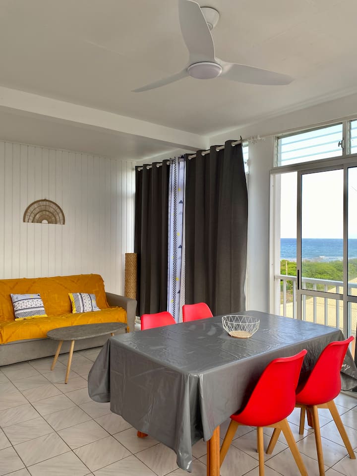 Beautiful apartment with sea views in St François Apartments for Rent in Anse des Rochers