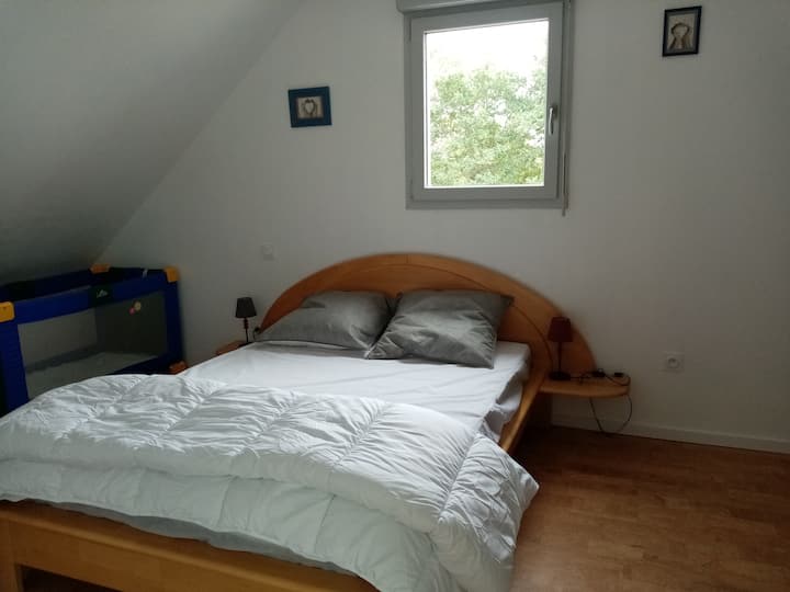 Dormitorio con dos plantas