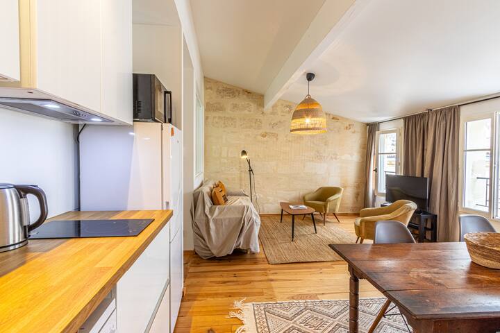 Bordeaux Jardin Public : T3 Rénové Immeuble Pierre gallery image 4