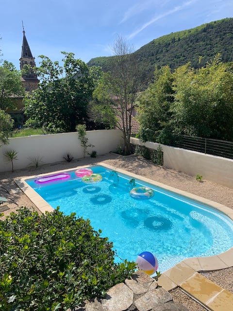 Spacious villa with pool in the Cévennes
