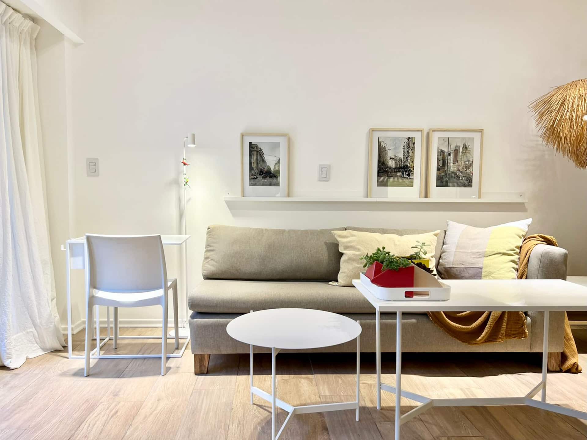 Furnished one-bedroom apartment with private patio in Palermo