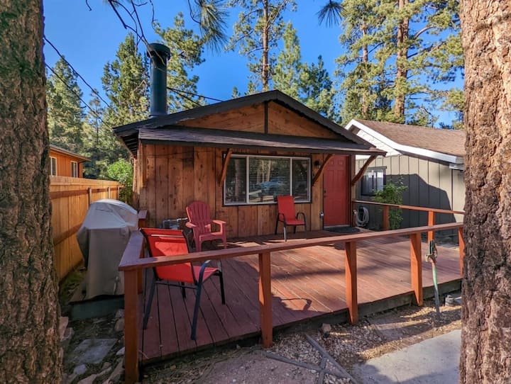 ѦBig Bear Cabin, Heated Bath Flrs, Rainshower Cabins for Rent in Big